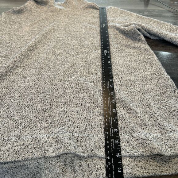 Ava And Viv Sweater 2X Warm Neutral Metallic High Neck Minimalist Comfy Stretch - Picture 8 of 11